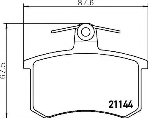 PAGID T5056 Комплект гальмівних колодок, дискове гальмо