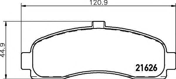 PAGID T3022 Комплект гальмівних колодок, дискове гальмо