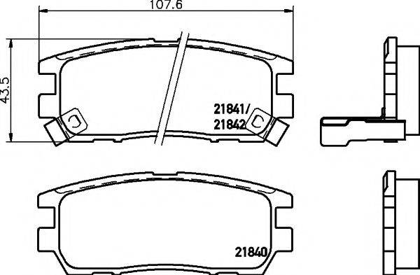 PAGID T3019 Комплект гальмівних колодок, дискове гальмо