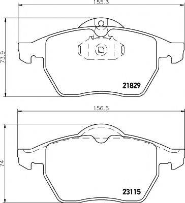 PAGID T1085 Комплект гальмівних колодок, дискове гальмо