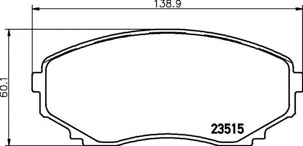 PAGID T1271 Комплект гальмівних колодок, дискове гальмо