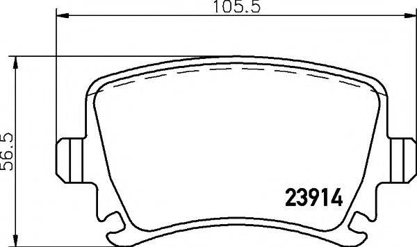 PAGID T1492 Комплект гальмівних колодок, дискове гальмо