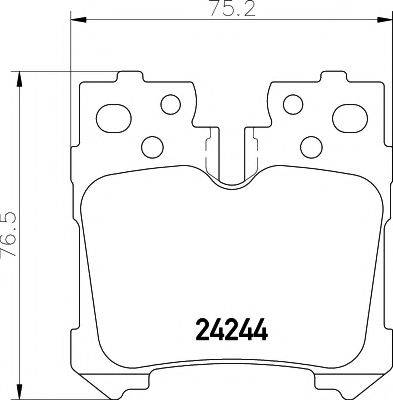 PAGID T1560 Комплект гальмівних колодок, дискове гальмо