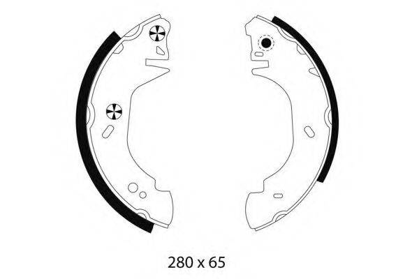 PAGID H8770 Комплект гальмівних колодок