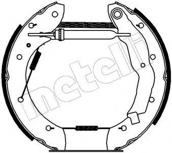 METELLI 510068 Комплект гальмівних колодок