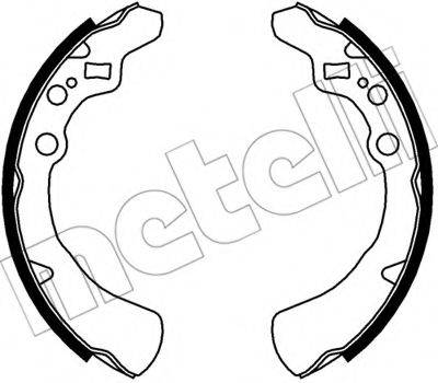 METELLI 530545 Комплект гальмівних колодок