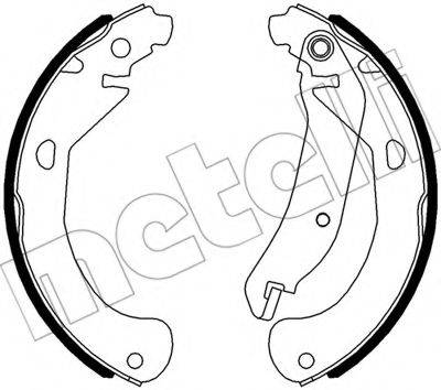 METELLI 530552 Комплект гальмівних колодок