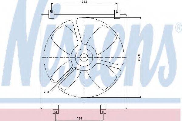 NISSENS 85071 Вентилятор, охолодження двигуна