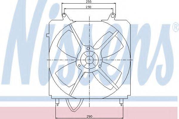 NISSENS 85098 Вентилятор, охолодження двигуна