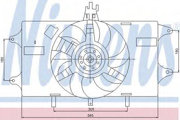 NISSENS 85128 Вентилятор, охолодження двигуна