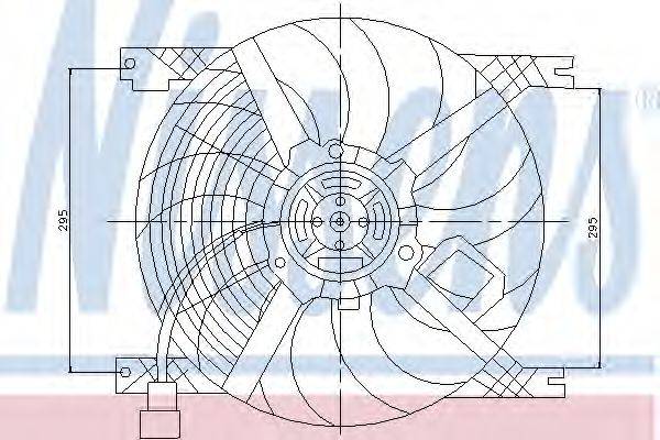 NISSENS 85170 Вентилятор, охолодження двигуна