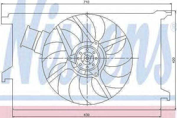 NISSENS 85243 Вентилятор, охолодження двигуна