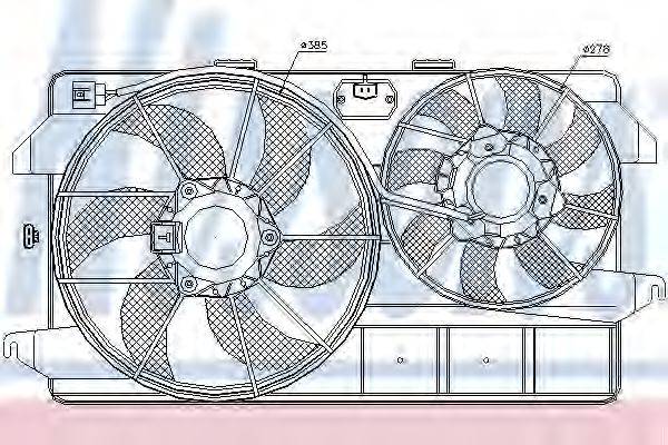 NISSENS 85263 Вентилятор, охолодження двигуна