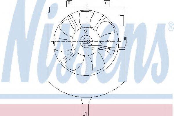 NISSENS 85407 Вентилятор, конденсатор кондиціонера