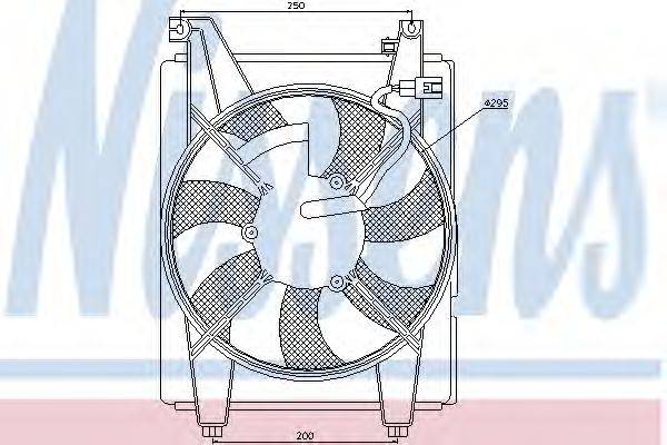 NISSENS 85412 Вентилятор, конденсатор кондиціонера