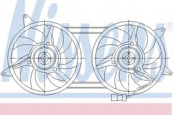 NISSENS 85439 Вентилятор, охолодження двигуна