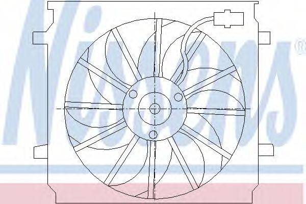 NISSENS 85452 Вентилятор, охолодження двигуна
