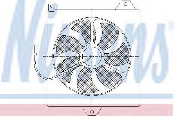 NISSENS 85534 Вентилятор, конденсатор кондиціонера