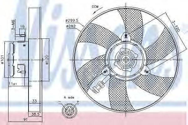 NISSENS 85799 Вентилятор, охолодження двигуна