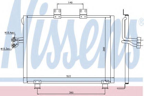 NISSENS 940017 Конденсатор, кондиціонер