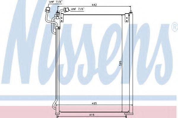 NISSENS 940180 Конденсатор, кондиціонер