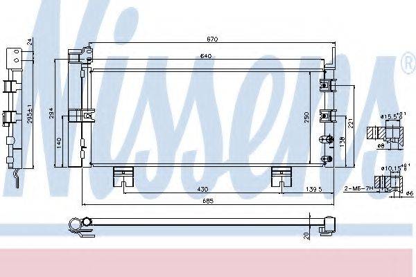 NISSENS 940450 Конденсатор, кондиціонер