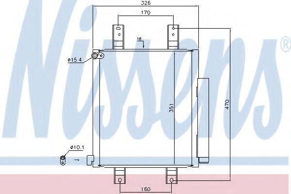 NISSENS 940554 Конденсатор, кондиціонер