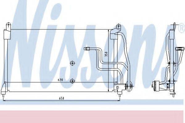 NISSENS 94190 Конденсатор, кондиціонер