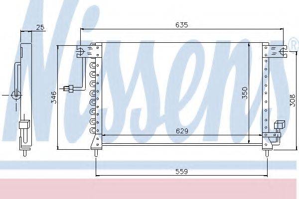 NISSENS 94033 Конденсатор, кондиціонер