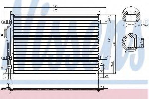 NISSENS 94665 Конденсатор, кондиціонер