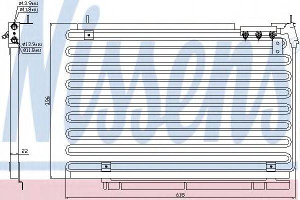 NISSENS 94576 Конденсатор, кондиціонер