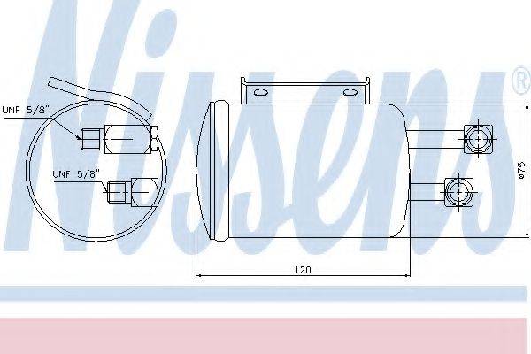 NISSENS 95106 Осушувач, кондиціонер
