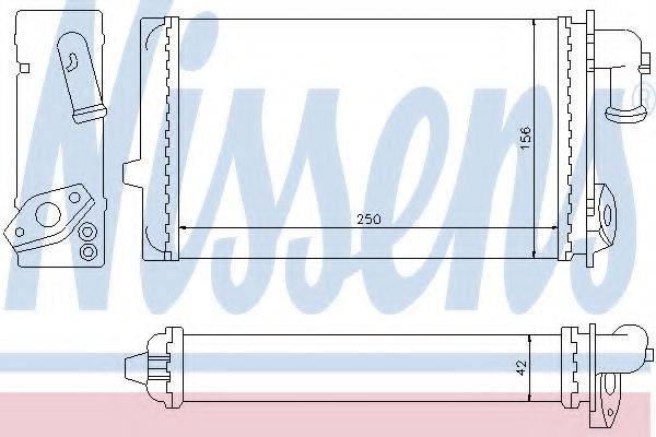 NISSENS 72940 Теплообмінник, опалення салону
