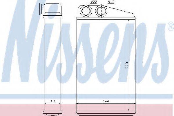 NISSENS 73249 Теплообмінник, опалення салону
