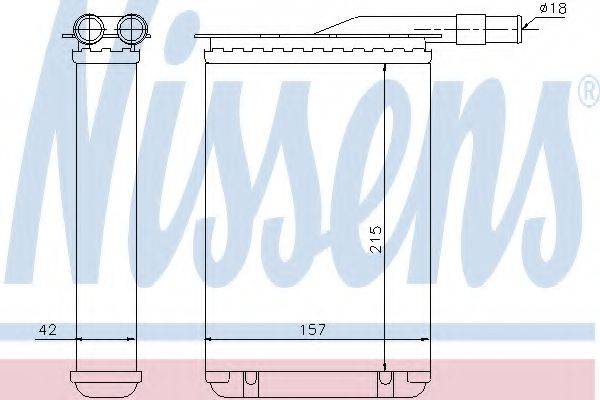 NISSENS 73359 Теплообмінник, опалення салону