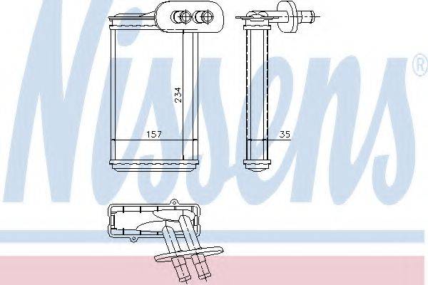 NISSENS 73963 Теплообмінник, опалення салону