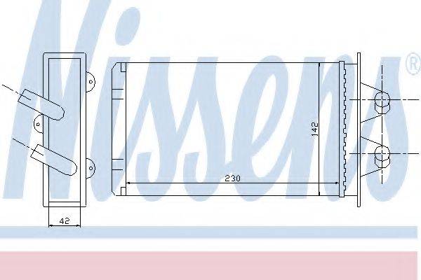 NISSENS 71449 Теплообмінник, опалення салону