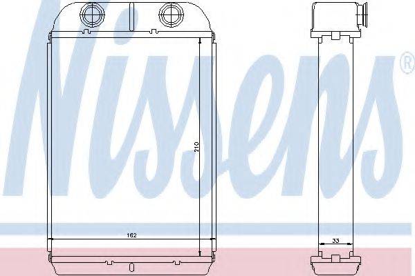 NISSENS 71452 Теплообмінник, опалення салону