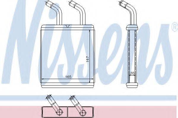 NISSENS 77514 Теплообмінник, опалення салону