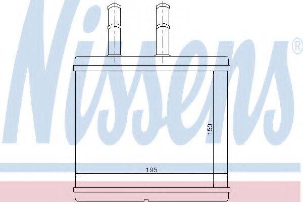 NISSENS 76504 Теплообмінник, опалення салону