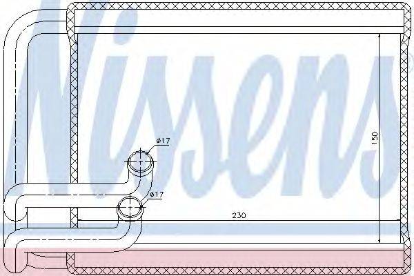 NISSENS 77533 Теплообмінник, опалення салону