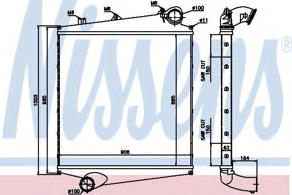 NISSENS 96990 Інтеркулер