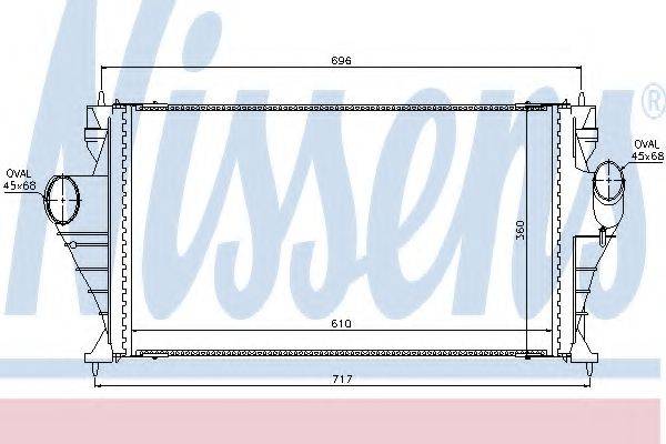 NISSENS 96764 Інтеркулер