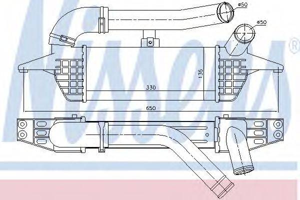 NISSENS 96662 Інтеркулер