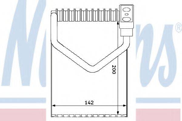 NISSENS 92172 Випарник, кондиціонер