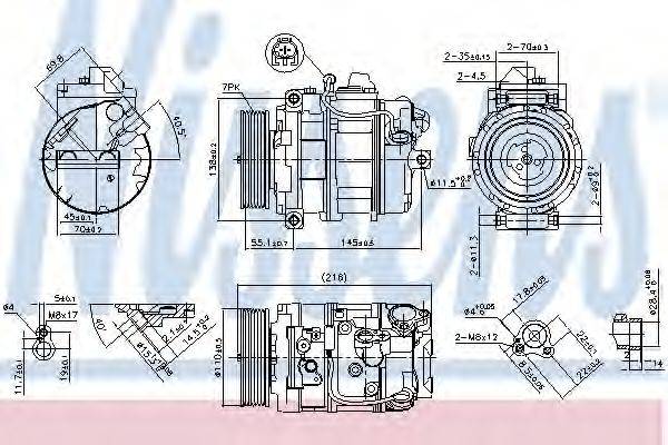 NISSENS 890069 Компресор, кондиціонер