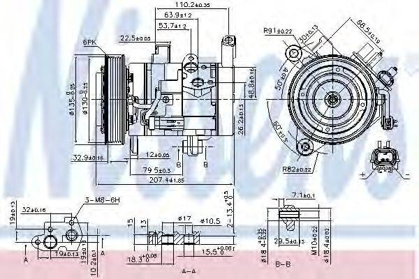 NISSENS 890159 Компресор, кондиціонер