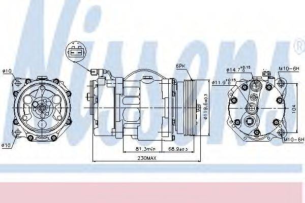 NISSENS 89040 Компресор, кондиціонер