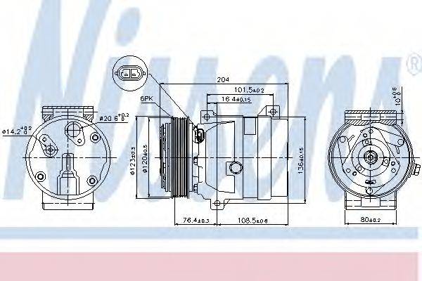 NISSENS 89063 Компресор, кондиціонер