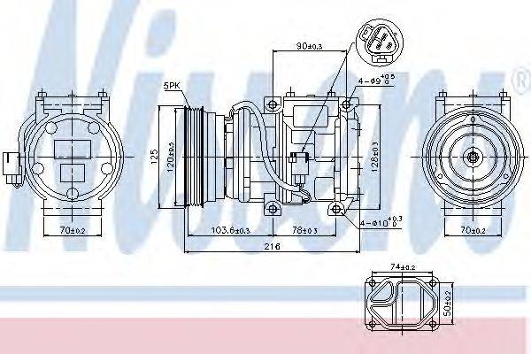 NISSENS 89098 Компресор, кондиціонер